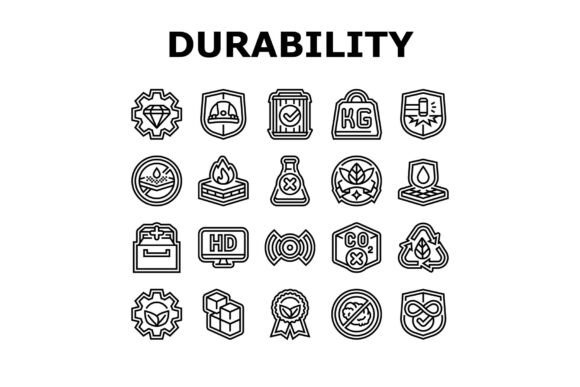 Download Strength Durability Product Icons Set Ve - Durability Collection