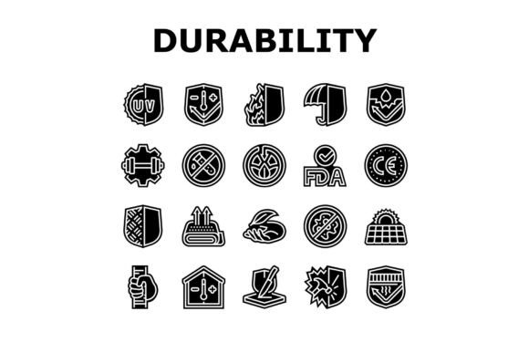 Download Protection Durability Product Icons Set - Durability Collection