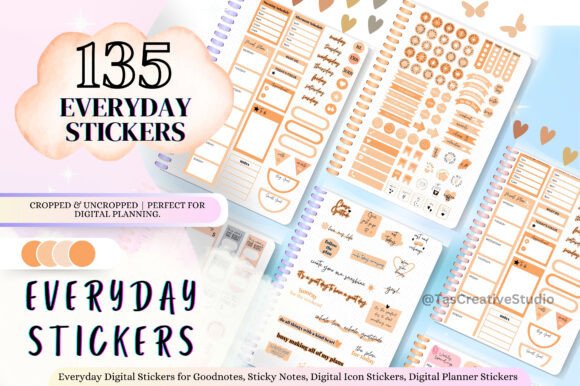 Download Everyday Life Digital Sticker Bundle - Digital sticker bundle Collection