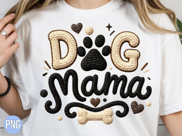 Download Chunky Crochet Dog Mama PNG T-Shirt - Dog mama png Collection