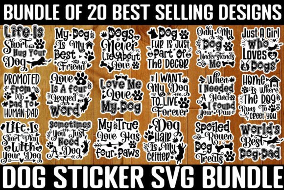 Download Dog Sticker SVG Bundle, Dog SVG Bundle - Dog sticker Collection
