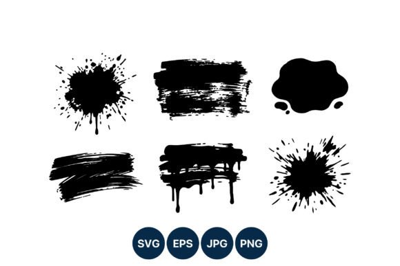 Download Black Ink Paint Splatter Vector Art - Vector art Collection
