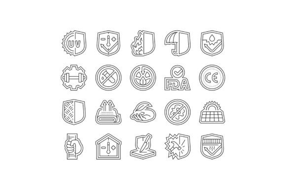 Download Protection Durability Product Icons Set - Durability Collection