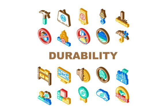 Download Strength Durability Product Icons Set Ve - Durability Collection
