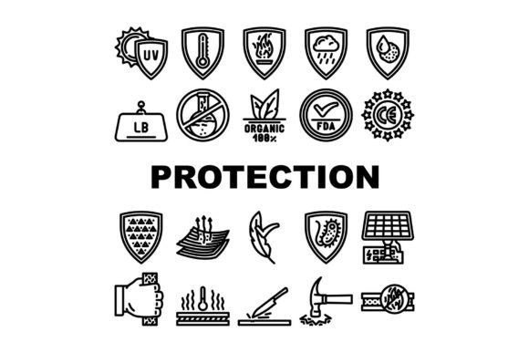 Download Protection Durability Product Icons Set - Durability Collection