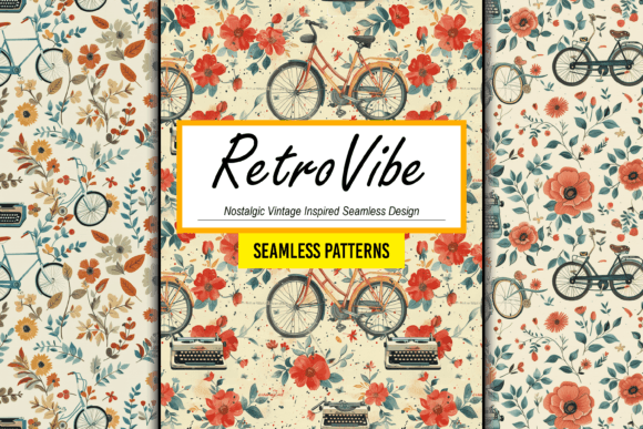 Download Nostalgic Vintage Inspired Seamless Arts - Vintage inspired Collection