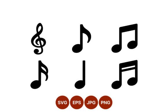 Download Music Note Symbols Vector Art Set - Vector art Collection