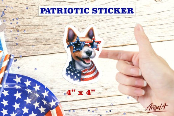 Download Dog Sticker USA Jack Russell Terrier - Dog sticker Collection