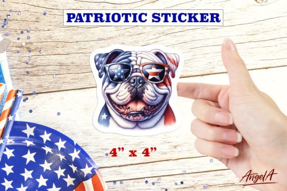 Download British Bulldog, Printable Dog Sticker - Dog sticker Collection